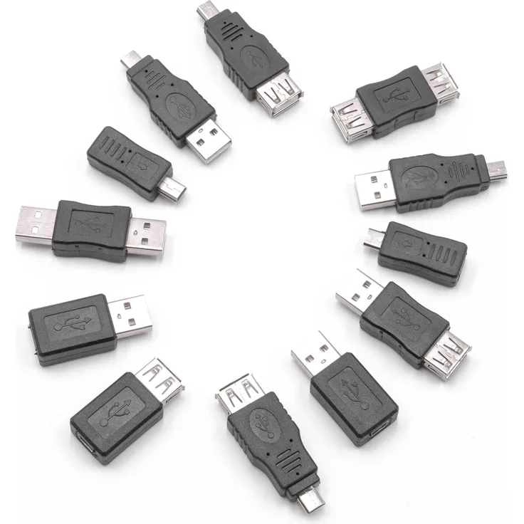 VHBW OTG USB 2.0 Adapter Set 12-teilig