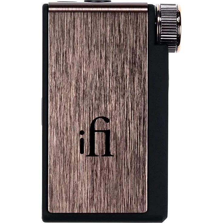 ifi Audio GO blu Tragbarer Kopfhörerverstärker mit Bluetooth, 4,4 mm- und 3,5 mm-Klinkenanschluss, Schwarz, roségold – Bild 1