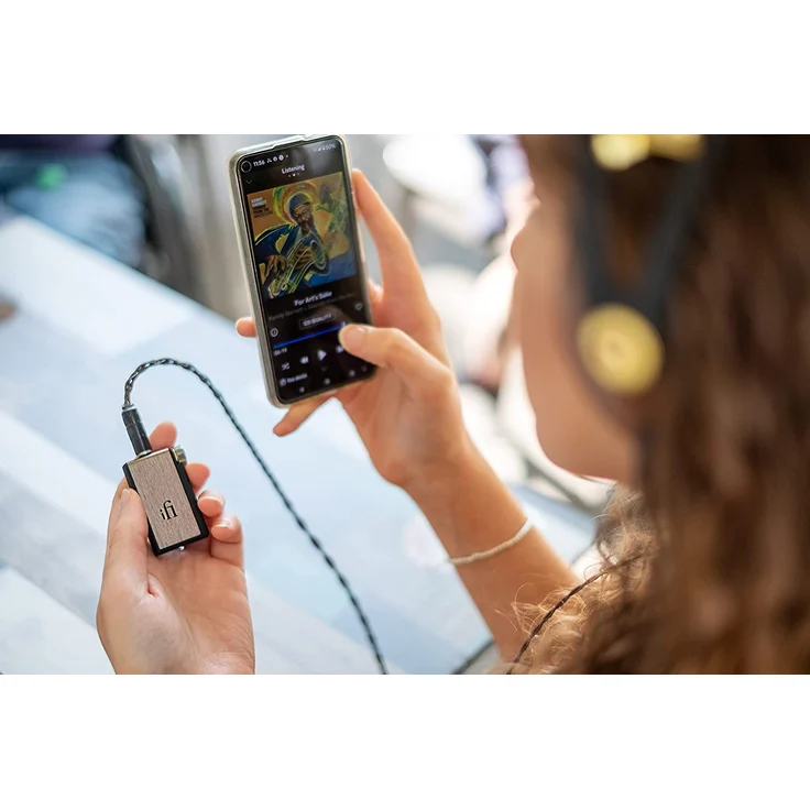 ifi Audio GO blu Tragbarer Kopfhörerverstärker mit Bluetooth, 4,4 mm- und 3,5 mm-Klinkenanschluss, Schwarz, roségold – Bild 4