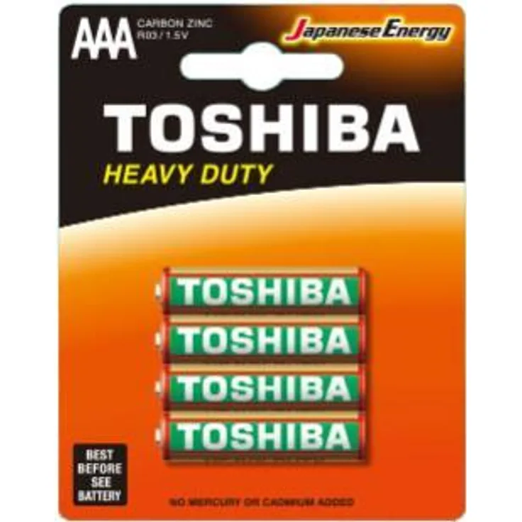 Toshiba BP-4TGTE SS Haushaltsbatterie Einwegbatterie AAA Zinkchlorid (BP-4TGTE SS)