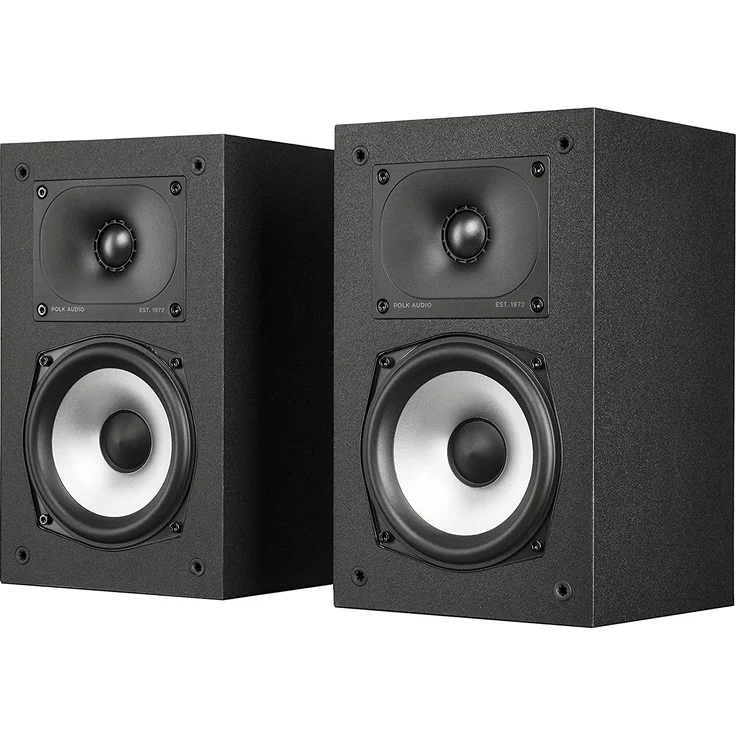 Polk Audio XT15 Regallautsprecher mit 5,25-Zoll-Zieftöner, Hi-Res, Schwarz – Bild 1