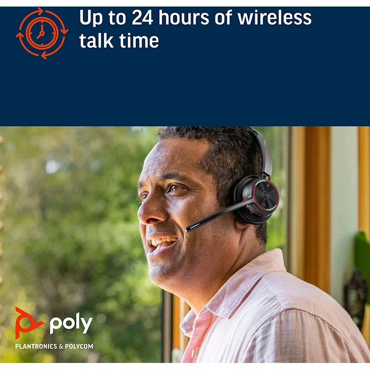 Poly Voyager 4300 UC Series 4310 Headset On-Ear Bluetooth kabellos USB-A Zoom Certified – Bild 5