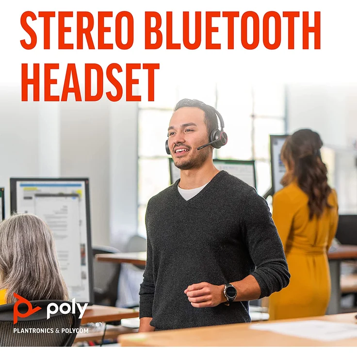 Poly Voyager 4300 UC Series 4320 Für Microsoft Teams Headset On-Ear Bluetooth kabellos – Bild 2