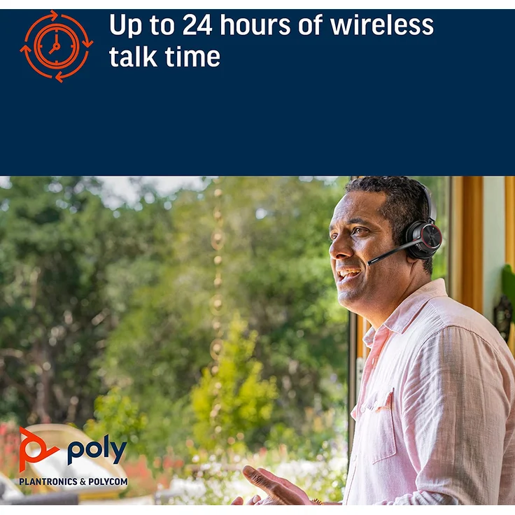 Poly Voyager 4300 UC Series 4320 Für Microsoft Teams Headset On-Ear Bluetooth kabellos – Bild 5