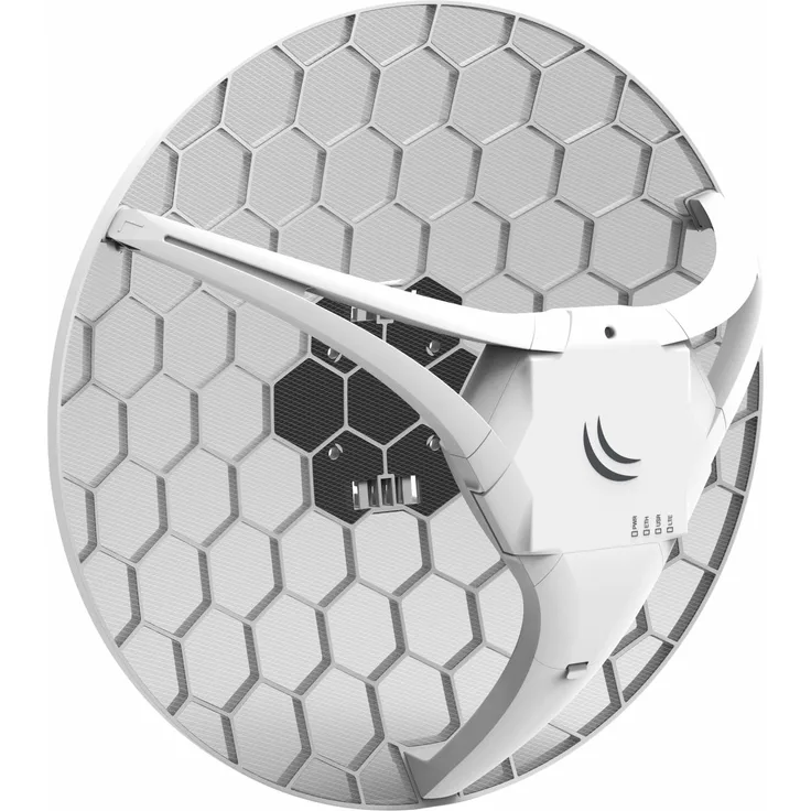 Mikrotik LHG LTE6 kit. Energiequelle: PoE, Eingangsspannung: 12 - 57 V, Stromverbrauch (in Betrieb): 6 W. Breite: 391 mm, Tiefe: 227 mm, Höhe: 391 mm (RBLHGR&R11E-LTE6)