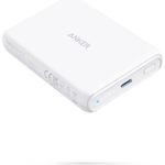 Anker PowerCore Magnetic 5K Wireless Kabellose Powerbank mit 5.000 mAh und USB-C Ladekabel, Design kompatibel mit Apple iPhone 12/12 Pro /12 Pro Max/12 mini, weiß (A1619)