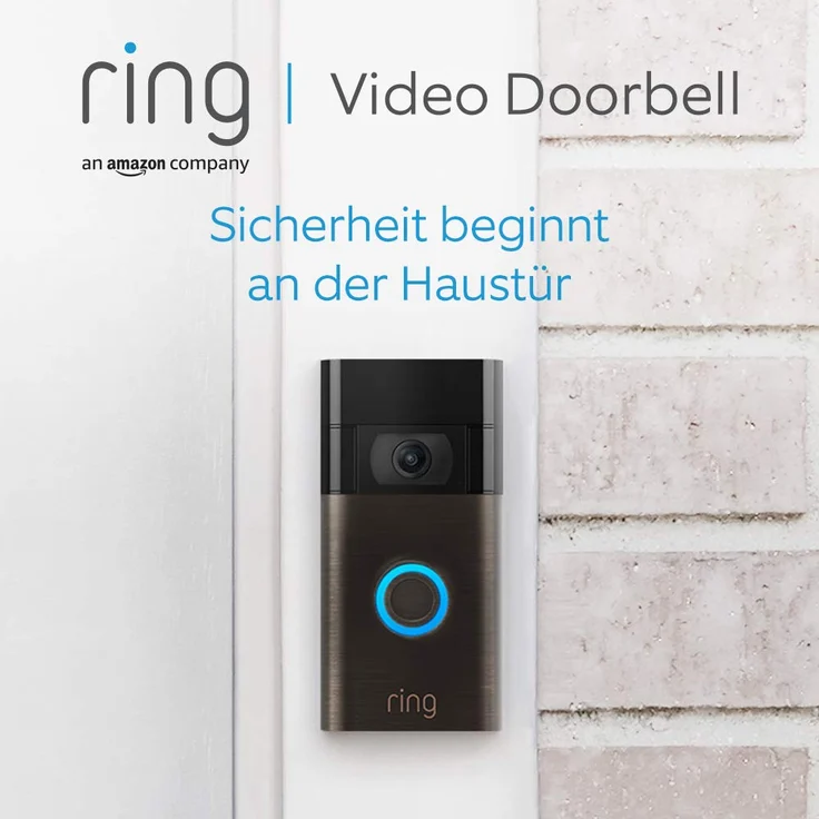 Ring Video Doorbell (2. Generation), Akku-Türklingel, 1080p HD-Video, fortschrittliche Bewegungserfassung und einfache Installation, Venezianische Bronze – Bild 2