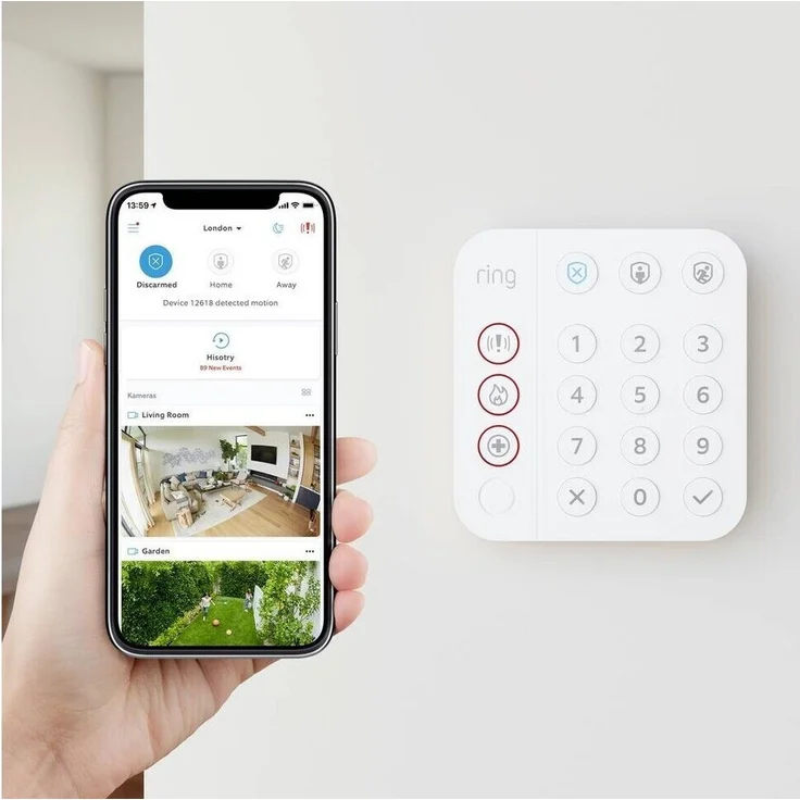 Ring Alarm 5-teiliges Kit (2. Generation), Starter Kit, weiß – Bild 7