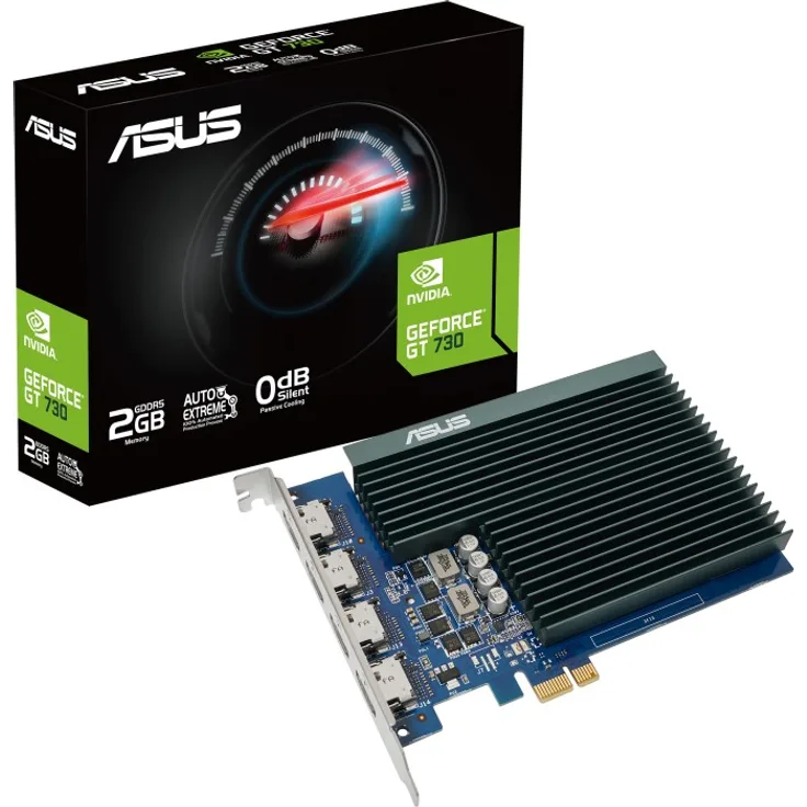 ASUS GeForce GT 730, GT730-4H-SL-2GD5, 2GB GDDR5, 4x HDMI (90YV0H20-M0NA00)