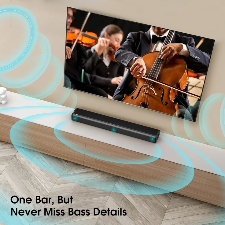 Hisense HS214 2.1 Soundbar mit Subwoofer, Bluetooth, HDMI, grau – Bild 6