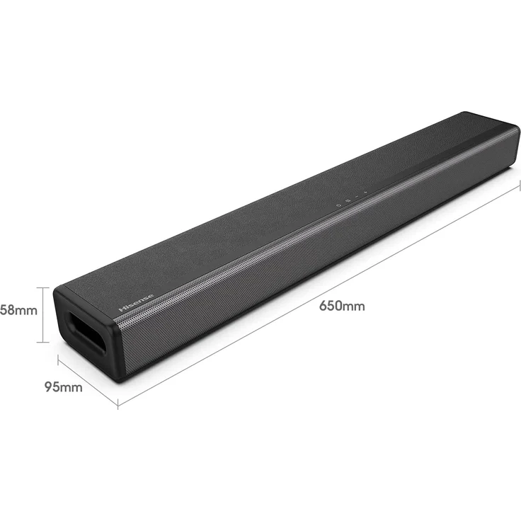 Hisense HS214 2.1 Soundbar mit Subwoofer, Bluetooth, HDMI, grau – Bild 3
