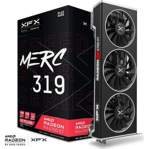 Bild für XFX AMD Radeon RX 6700 XT Speedster MERC 319 Grafikkarte 12GB GDDR6 3xDP/HDMI