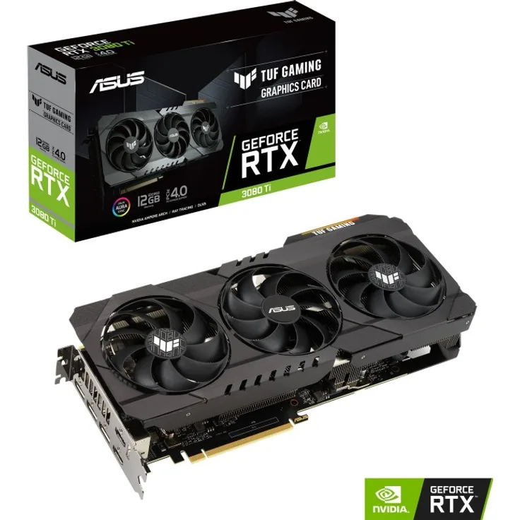 ASUS TUF Gaming GeForce RTX 3080 Ti, TUF-RTX3080TI-12G-GAMING, 12GB GDDR6X, 2x HDMI, 3x DP (90YV0GU0-M0NM00)