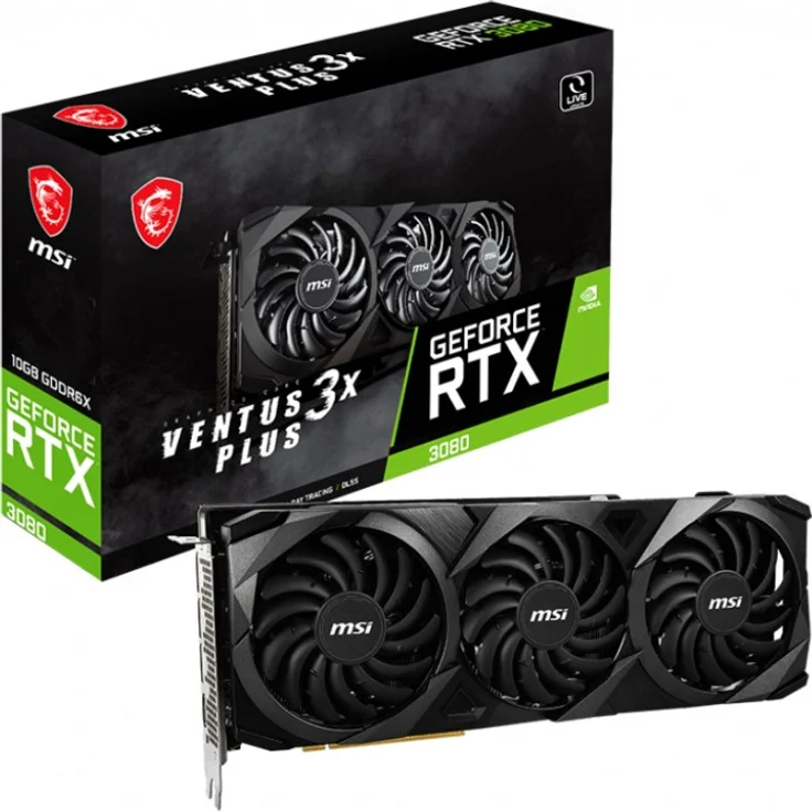 MSI GeForce RTX 3080 Ventus 3X Plus 10G OC LHR, 10GB GDDR6X, HDMI, 3x DP (V389-263R) – Bild 1