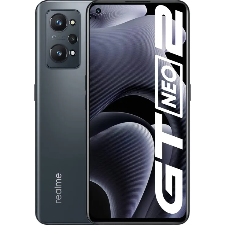 realme GT Neo 2 5G Smartphone 16,81cm (6,62 Zoll) SAMOLED-Display, 128GB interner Speicher, 8 GB RAM, Dual-SIM, Neo Black