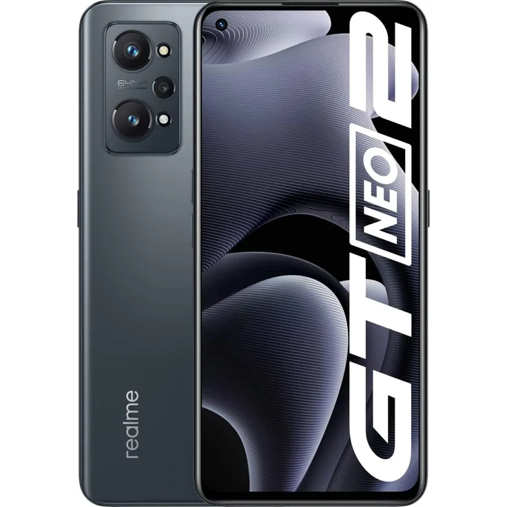 realme GT Neo 2 5G Smartphone 16,81cm (6,62 Zoll) SAMOLED-Display, 128GB interner Speicher, 8 GB RAM, Dual-SIM, Neo Black – Bild 1