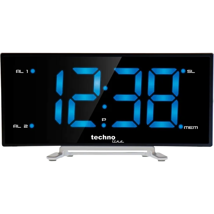 TechnoLine WT 460 Radiowecker, UKW (FM), schwarz