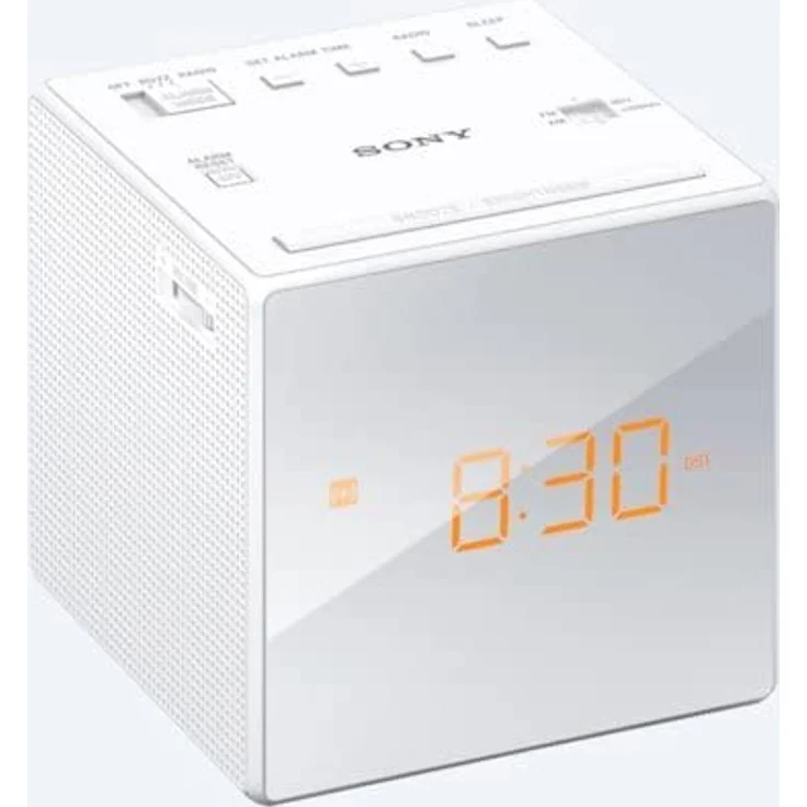 Sony ICF-C1W Radiowecker, UKW (FM), MW, weiß – Bild 4