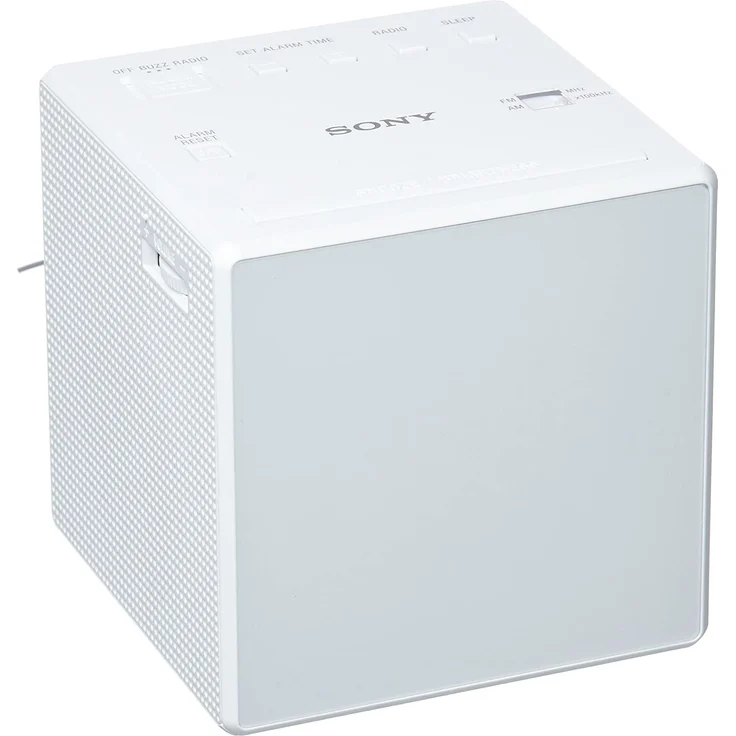 Sony ICF-C1W Radiowecker, UKW (FM), MW, weiß – Bild 3