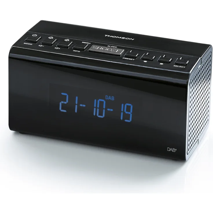 Thomson CR50DAB (TH380187) Radiowecker, DAB+, UKW/FM, schwarz