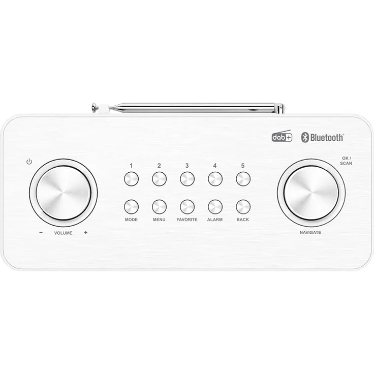 Kenwood CR-ST80DAB Digitalradio, UKW (FM), DAB, DAB+, weiß – Bild 4