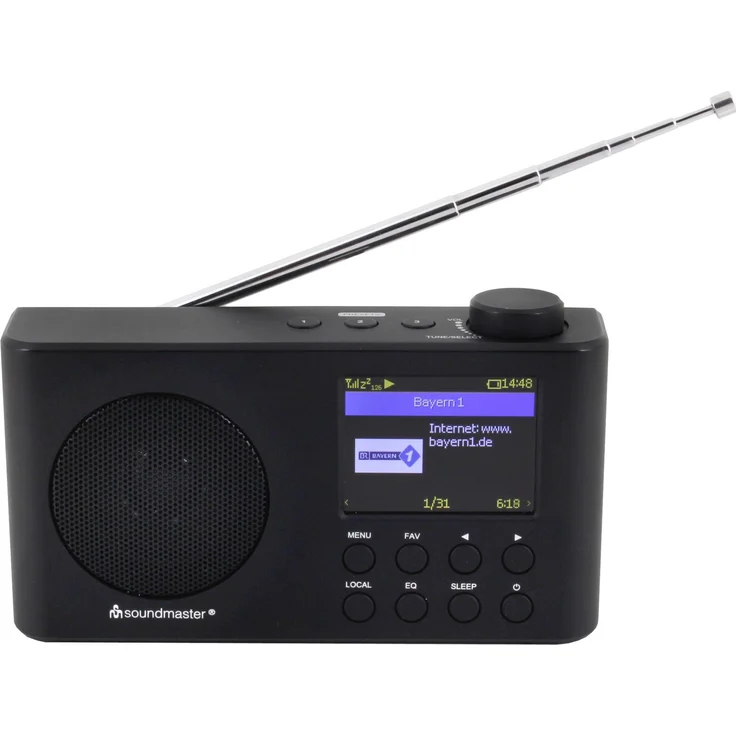 Soundmaster IR6500SW Internetradio, UKW/DAB+, schwarz – Bild 1