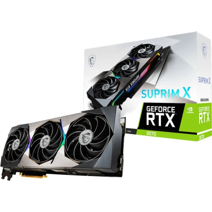 MSI GeForce RTX 3070 Suprim X 8G LHR, 8GB GDDR6, HDMI, 3x DP (V390-263R)