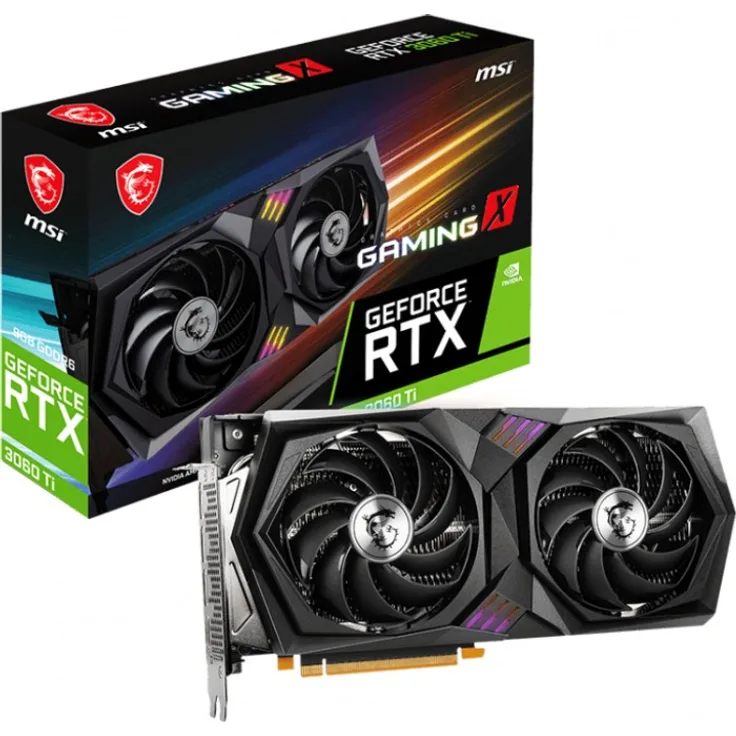 MSI GeForce RTX 3060 Ti Gaming X 8G LHR, 8GB GDDR6, HDMI, 3x DP (V397-231R) 