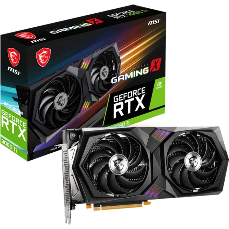 MSI GeForce RTX 3060 Ti Gaming X 8G LHR, 8GB GDDR6, HDMI, 3x DP (V397-231R)  – Bild 1