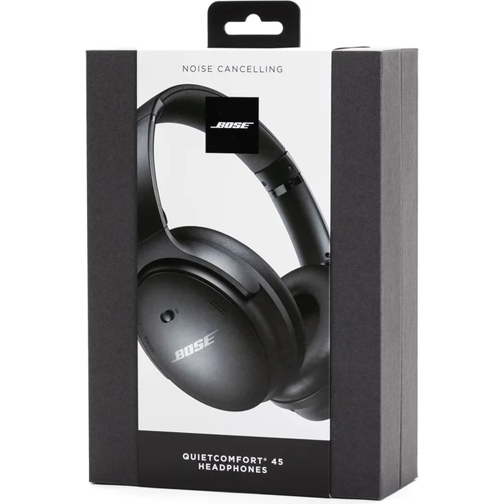 Bose QuietComfort 45 headphones, Over-Ear-Kopfhörer mit Aware-Modus, Noise Cancelling, schwarz (2021)  – Bild 2