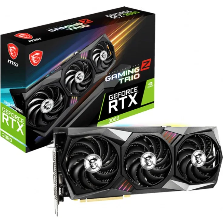 MSI GeForce RTX 3080 Gaming Z Trio 10G, 10GB GDDR6X, HDMI, 3x DP (V389-045R)