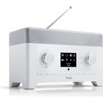 Teufel Radio 3sixty (2019) Digitalradio mit DAB, UKW (FM), Webradio, Bluetooth weiß