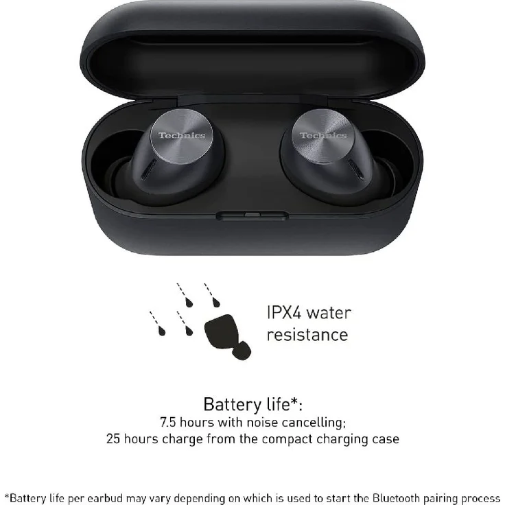 Technics EAH-AZ40E-K Premium Bluetooth True Wireless In-Ear-Kopfhörer, Noise Cancelling, schwarz – Bild 12