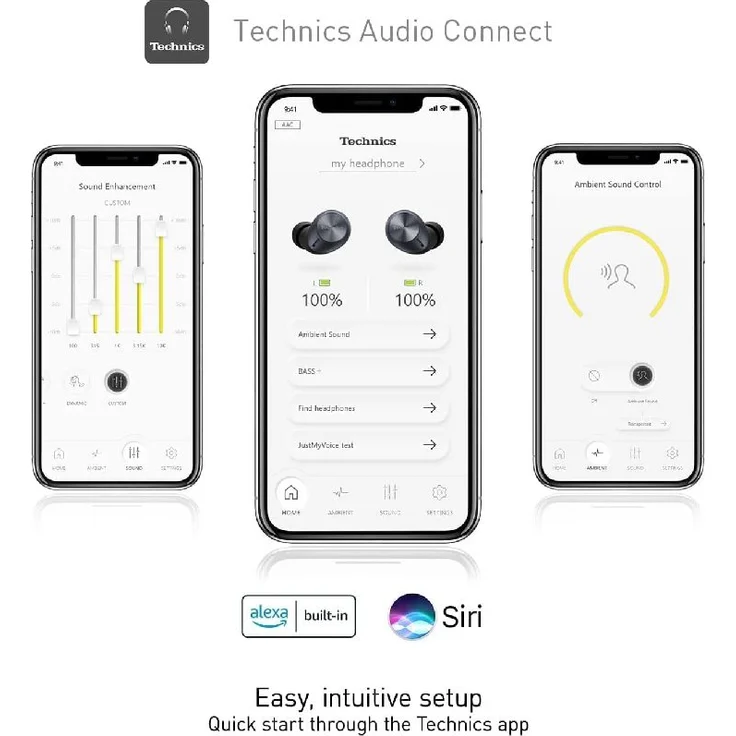 Technics EAH-AZ40E-K Premium Bluetooth True Wireless In-Ear-Kopfhörer, Noise Cancelling, schwarz – Bild 13