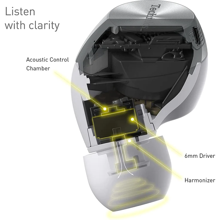 Technics EAH-AZ40E-S Premium Bluetooth True Wireless In-Ear-Kopfhörer, Noise Cancelling, silber – Bild 3