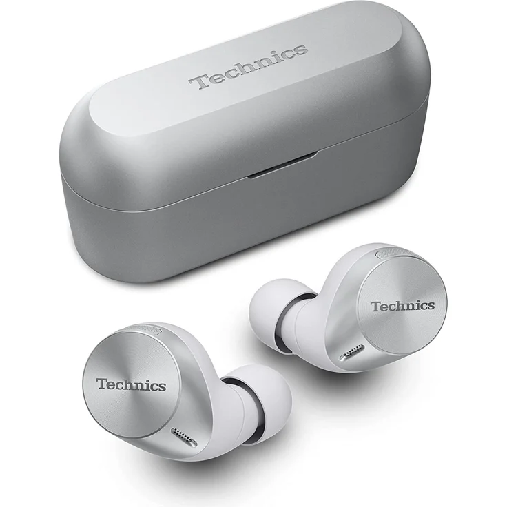 Technics EAH-AZ60E-S ANC Bluetooth True Wireless In-Ear-Kopfhörer, Noise Cancelling, silber – Bild 1