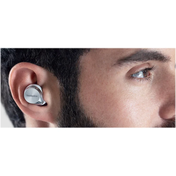 Technics EAH-AZ60E-S ANC Bluetooth True Wireless In-Ear-Kopfhörer, Noise Cancelling, silber – Bild 9