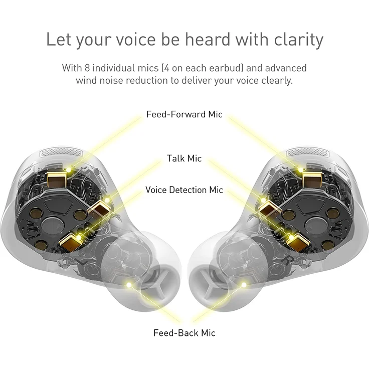 Technics EAH-AZ60E-S ANC Bluetooth True Wireless In-Ear-Kopfhörer, Noise Cancelling, silber – Bild 4