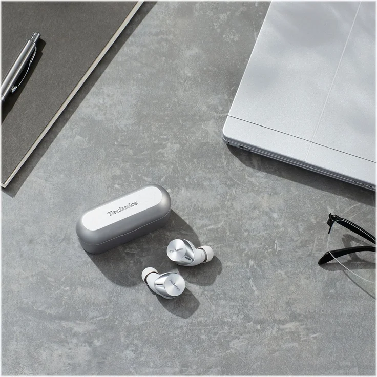 Technics EAH-AZ60E-S ANC Bluetooth True Wireless In-Ear-Kopfhörer, Noise Cancelling, silber – Bild 8