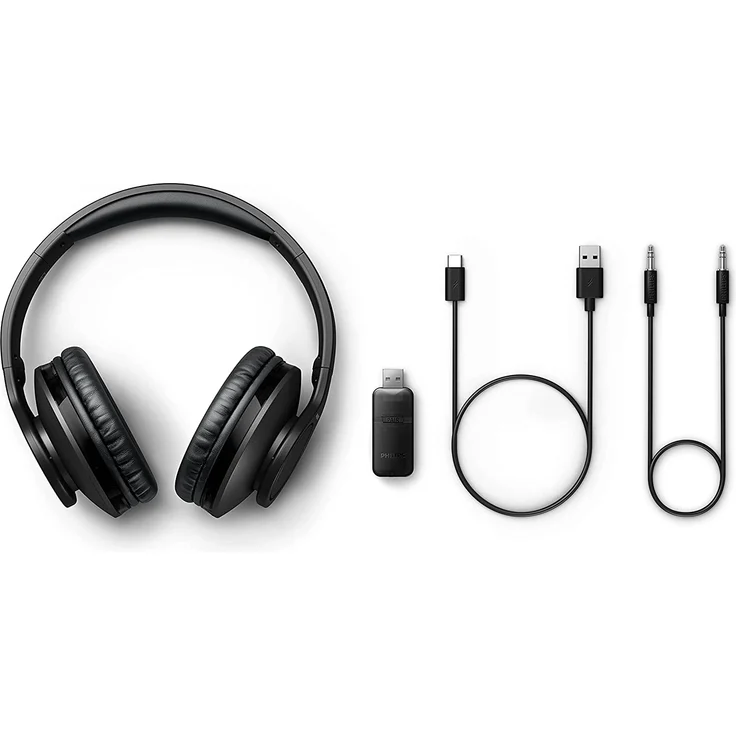 Philips TAH6206BK-00 Over-Ear TV-Kopfhörer kabellos Bluetooth schwarz – Bild 7