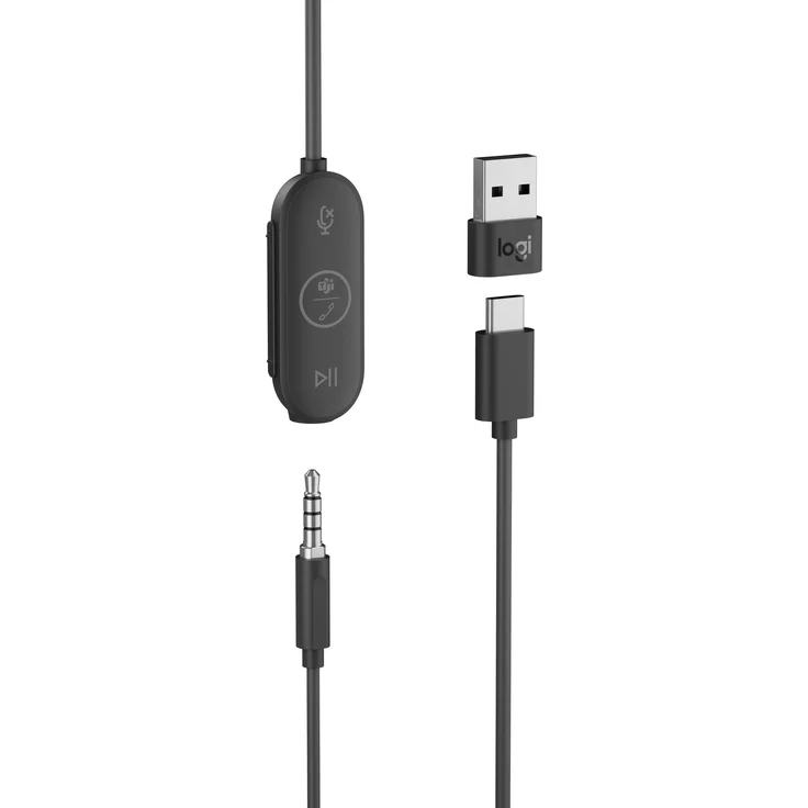 Logitech Zone Wired Earbuds Microsoft Teams In-Ear-Kopfhörer, Schwarz – Bild 4