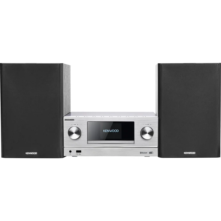 Kenwood M-9000S Mini-Anlage, CD-Player, Streaming, Bluetooth, WLAN, silber – Bild 1