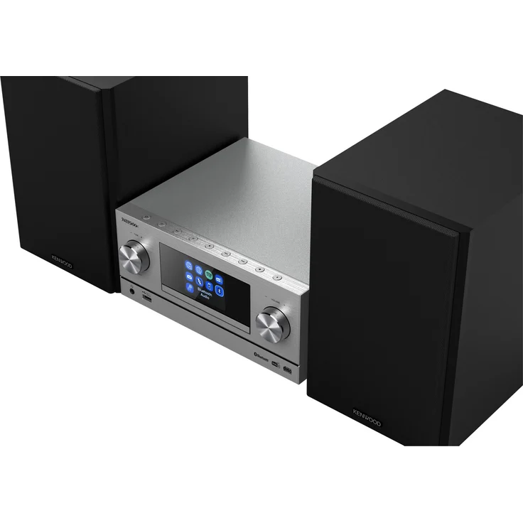 Kenwood M-9000S Mini-Anlage, CD-Player, Streaming, Bluetooth, WLAN, silber – Bild 4