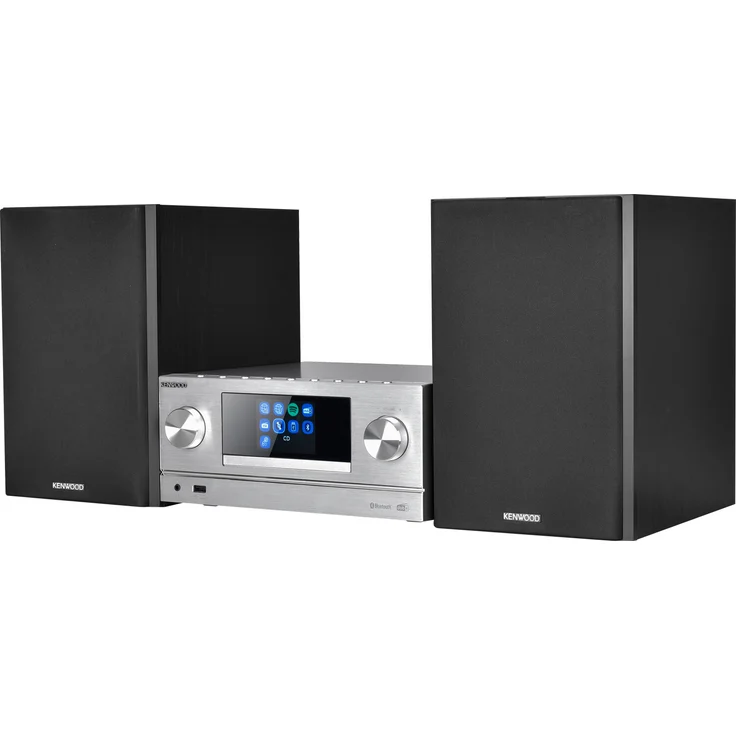 Kenwood M-9000S Mini-Anlage, CD-Player, Streaming, Bluetooth, WLAN, silber – Bild 2