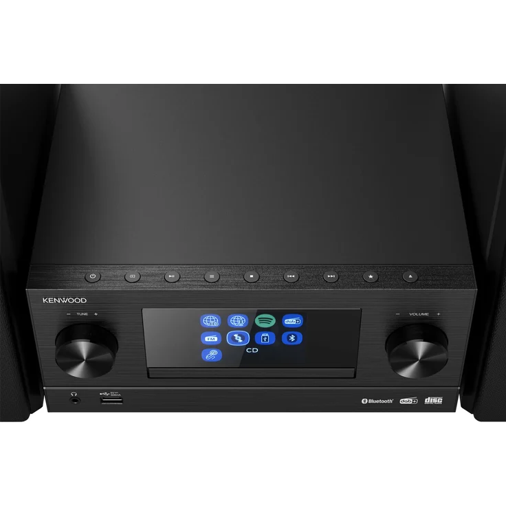 Kenwood M-9000S Mini-Anlage, CD-Player, Streaming, Bluetooth, WLAN, schwarz – Bild 2