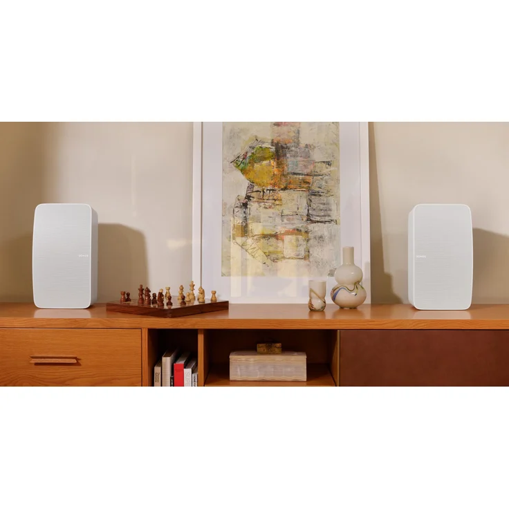 Sonos Five Streaming-Lautsprecher mit , feuchtigkeitsresistent, geeignet für Indoor, weiß – Bild 7