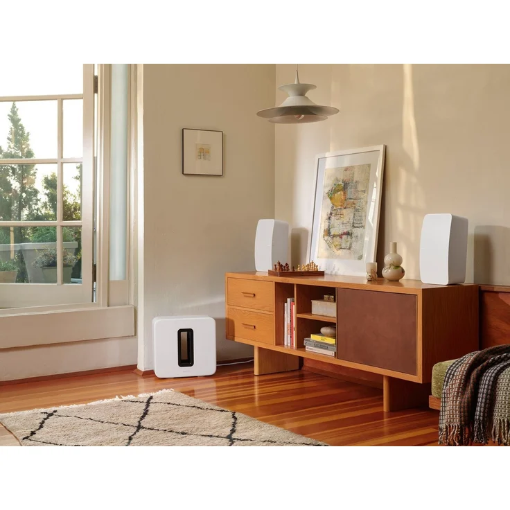 Sonos Five Streaming-Lautsprecher mit , feuchtigkeitsresistent, geeignet für Indoor, weiß – Bild 9