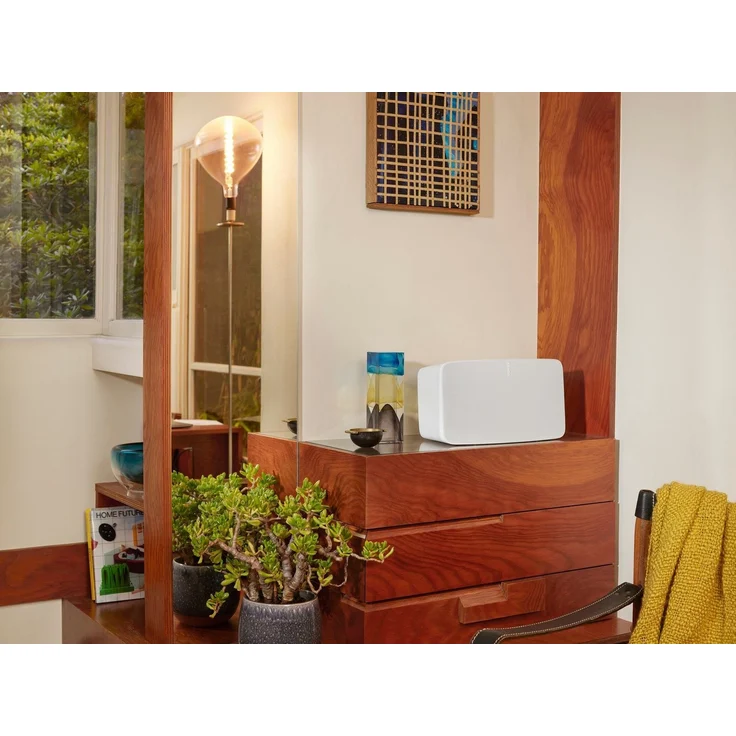 Sonos Five Streaming-Lautsprecher mit , feuchtigkeitsresistent, geeignet für Indoor, weiß – Bild 8
