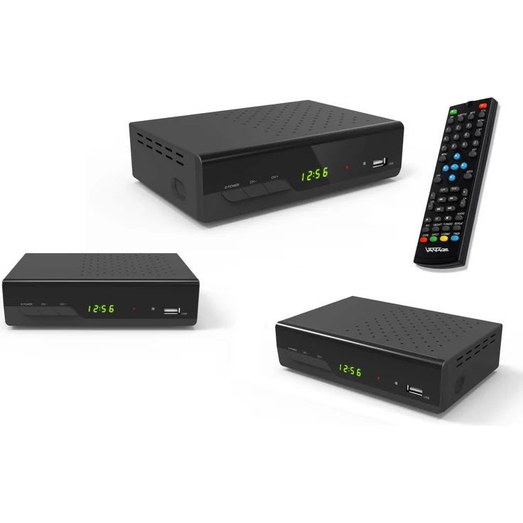 Vantage Vantage VT-92 T2 HD FTA DVB-T2 Receiver, schwarz – Bild 5