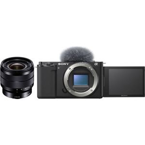 Bild für Sony Alpha ZV-E10 Vlog-Systemkamera (24,3 MP, Video: 4K/60 fps, 425 Fokusmessfelder, Wi-Fi, Bluetooth)